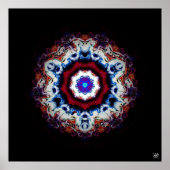 Colorful abstract pattern (alien eye 1) ポスター (正面)