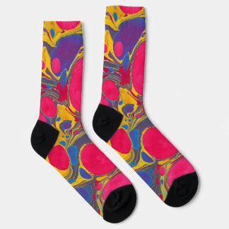 Colorful Abstract Pattern Crew Sock ソックス