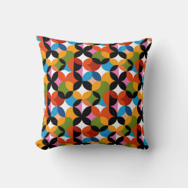 Colorful Abstract Pattern RETRO Mid Century Modern クッション