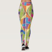 Colorful Abstract Patterned Leggings レギンス (裏面)