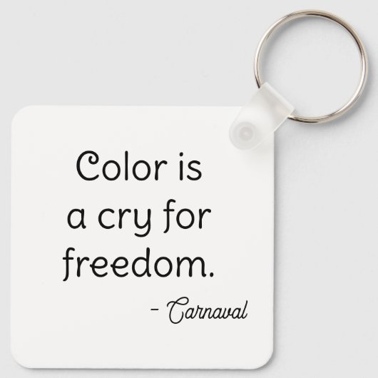 Colorful abstract pixel face キーホルダー (裏面)