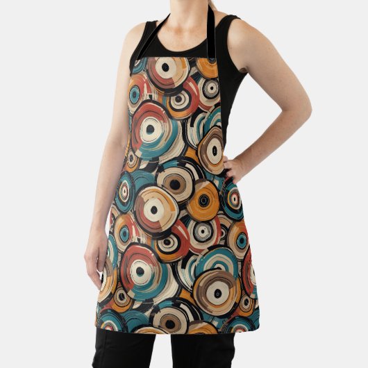 Colorful Abstract Records Apron エプロン (インサイチュ)