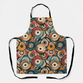 Colorful Abstract Records Apron エプロン (正面)