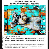 Colorful Abstract Schnauzer Dog FK4R Decoupage 薄葉紙