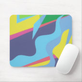 Colorful Abstract Shapes Mousepad マウスパッド (マウス)