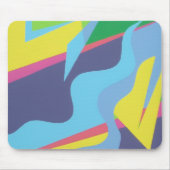 Colorful Abstract Shapes Mousepad マウスパッド (正面)
