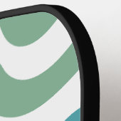 Colorful Abstract Shapes Pattern ピックルボールラケット (左詳細)