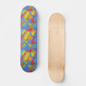 Colorful Abstract Skateboard Deck Art スケートボード (正面)