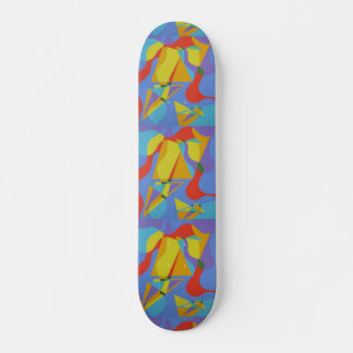 Colorful Abstract Skateboard Deck Art スケートボード