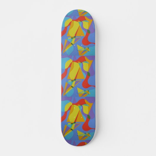 Colorful Abstract Skateboard Deck Art スケートボード (正面)