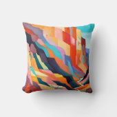 Colorful Abstract Southwestern Scenery クッション (正面)