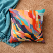 Colorful Abstract Southwestern Scenery クッション