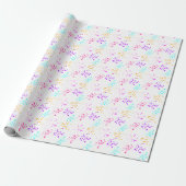 Colorful Abstract Splashes Wrapping Paper ラッピングペーパー (アンロールド)