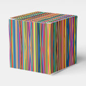 Colorful abstract stripes design フェイバーボックス (正面サイド)
