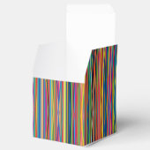 Colorful abstract stripes design フェイバーボックス (オープン)
