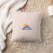 Colorful Abstract Throw Pillow クッション (ブランケット)