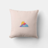 Colorful Abstract Throw Pillow クッション (正面)