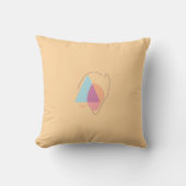 Colorful Abstract Throw Pillow クッション (正面)