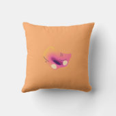 Colorful Abstract Throw Pillow クッション (裏面)