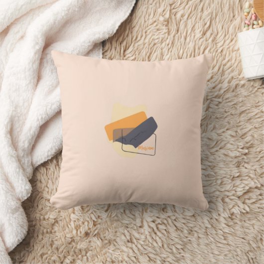 Colorful Abstract Throw Pillow クッション (ブランケット)