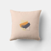 Colorful Abstract Throw Pillow クッション (裏面)