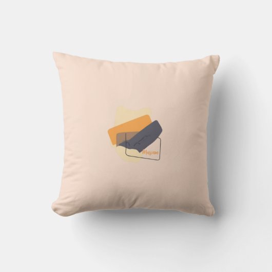 Colorful Abstract Throw Pillow クッション (正面)