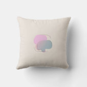 Colorful Abstract Throw Pillow クッション (裏面)