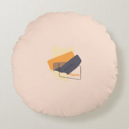 Colorful Abstract Throw Pillow ラウンドクッション