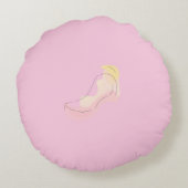 Colorful Abstract Throw Pillow ラウンドクッション (裏面)