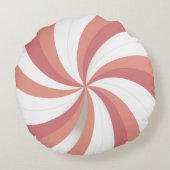 Colorful Abstract Throw Pillow ラウンドクッション (裏面)