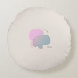 Colorful Abstract Throw Pillow ラウンドクッション