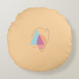 Colorful Abstract Throw Pillow ラウンドクッション
