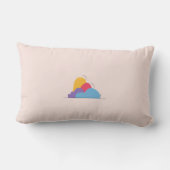 Colorful Abstract Throw Pillow ランバークッション (裏面)