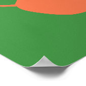 Colorful Abstract Vase Pottery Shapes in Green ポスター (角)