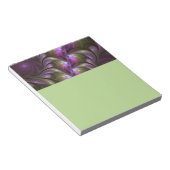 Colorful Abstract Violet Purple Khaki Fractal Art ノートパッド (アングル)