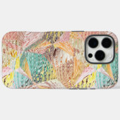 Colorful Abstract Wavy Geometric Pattern Case-Mate iPhoneケース (裏面 (横))