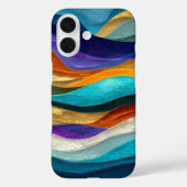Colorful Abstract Wavy Texture Case-Mate iPhoneケース (裏面)