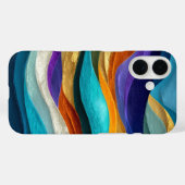 Colorful Abstract Wavy Texture Case-Mate iPhoneケース (裏面 (横))