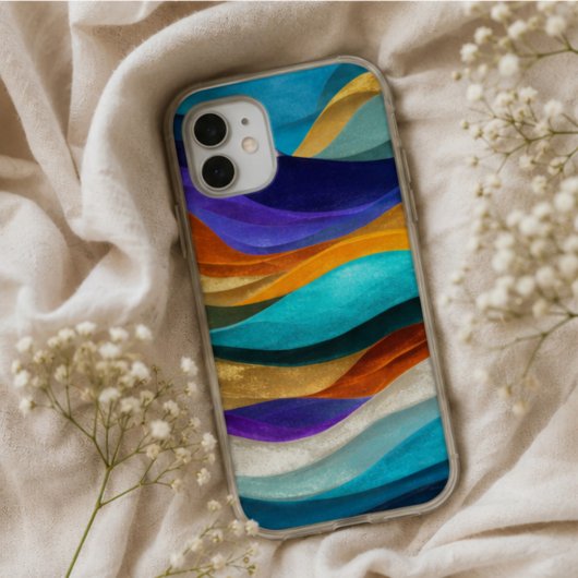 Colorful Abstract Wavy Texture Case-Mate iPhoneケース