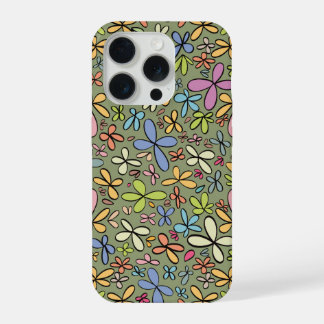 Colorful Abstract Wildflower Garden iPhone 15 Proケース
