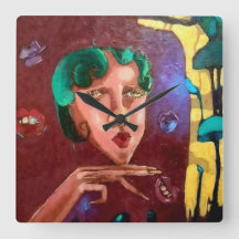 Colorful Abstract Woman Portrait – Oil Painting 