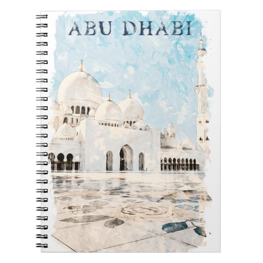 Colorful Abu Dhabi UAE Monument  ノートブック (正面)
