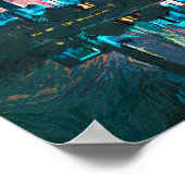 Colorful Abu Dhabi UAE Oil Paint ポスター (角)