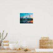 Colorful Abu Dhabi UAE Oil Paint ポスター (キッチン)