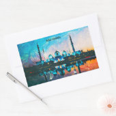 Colorful Abu Dhabi UAE Oil Paint 長方形シール (封筒)