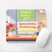 Colorful Admin Appreciation Desk Illustration マウスパッド (マウス)