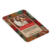 Colorful Afro-Boho Merry Christmas  マグネット (右側)