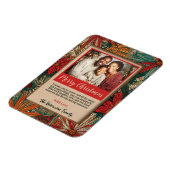 Colorful Afro-Boho Merry Christmas  マグネット (左側)