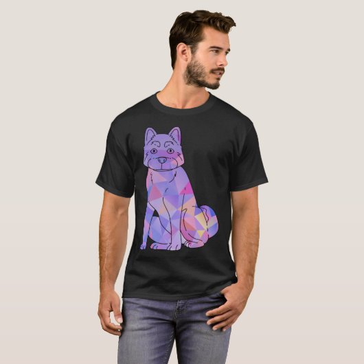 Colorful Akita Tシャツ (正面フル)