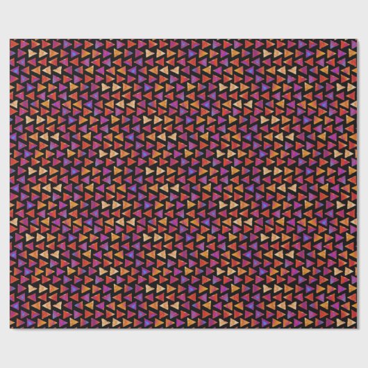 Colorful All Occasion Triangle Pattern  ラッピングペーパー (フラット)